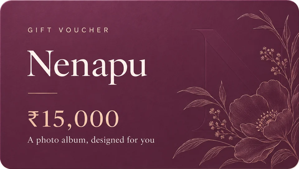 Nenapu gift voucher card for ₹15,000